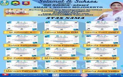 Prestasi 20 Siswa SMAN 1 Ngoro Lulus sebagai Pelajar Penggerak Kemendikdasmen Angkatan 2 Tahun 2025