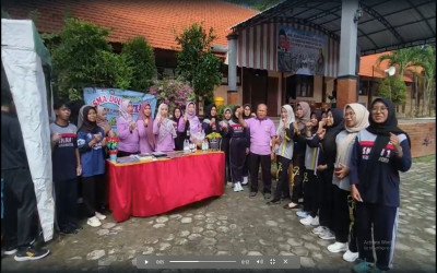 Bazar Double Track Meriahkan Senam 7 Kebiasaan Anak Indonesia Hebat di SMAN 1 Ngoro Mojokerto