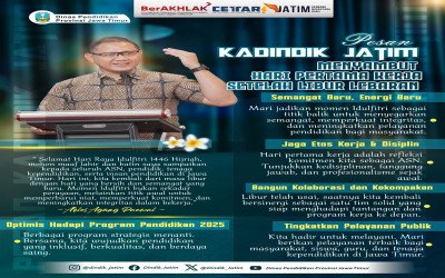 SMAN 1 Ngoro Dukung Penuh Imbauan Kepala Dinas Pendidikan Jatim di Hari Pertama Masuk Kerja Pasca Lebaran